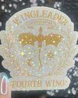 Wingleader Fourth Wing Holographic Sticker