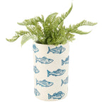 Blue Fish Vase