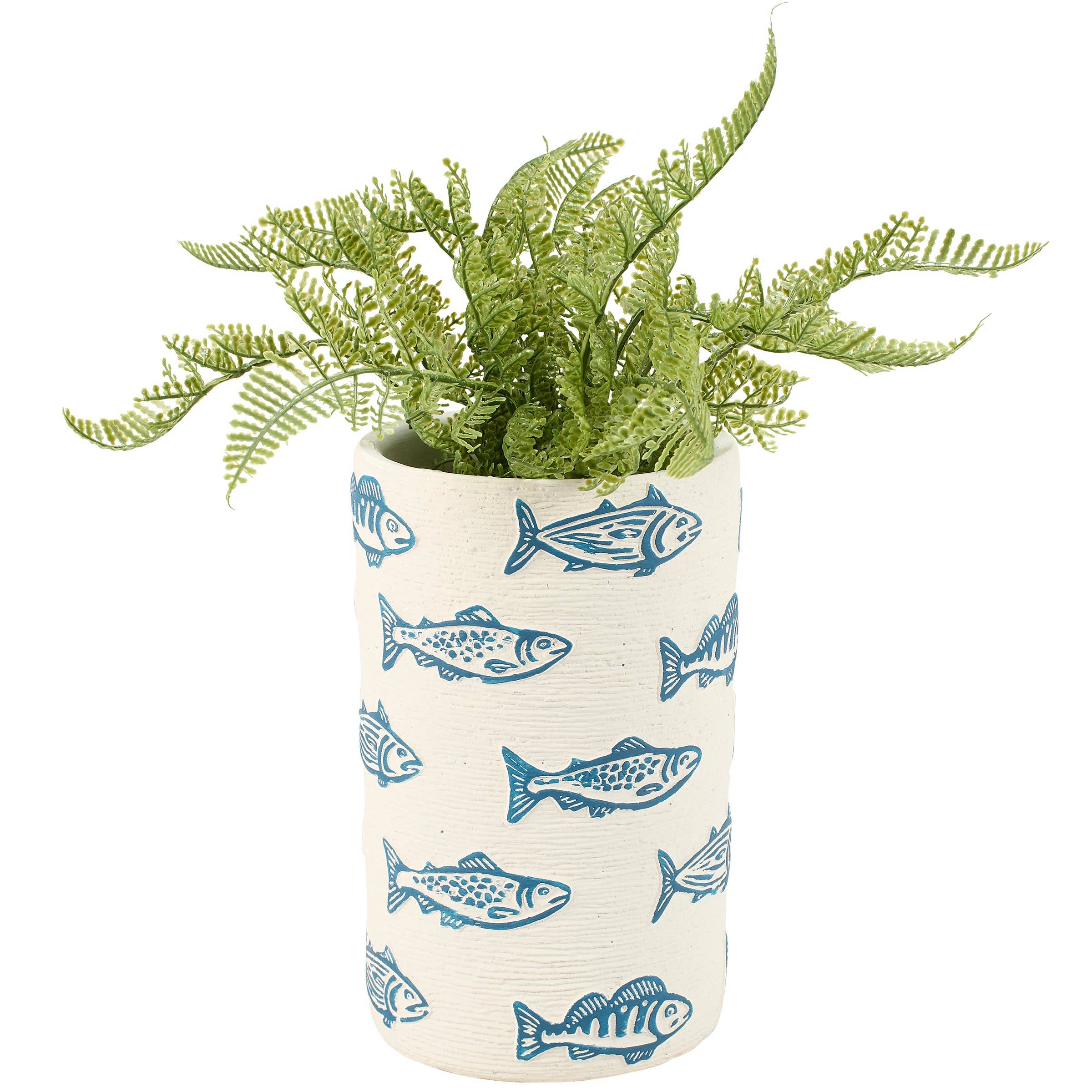 Blue Fish Vase