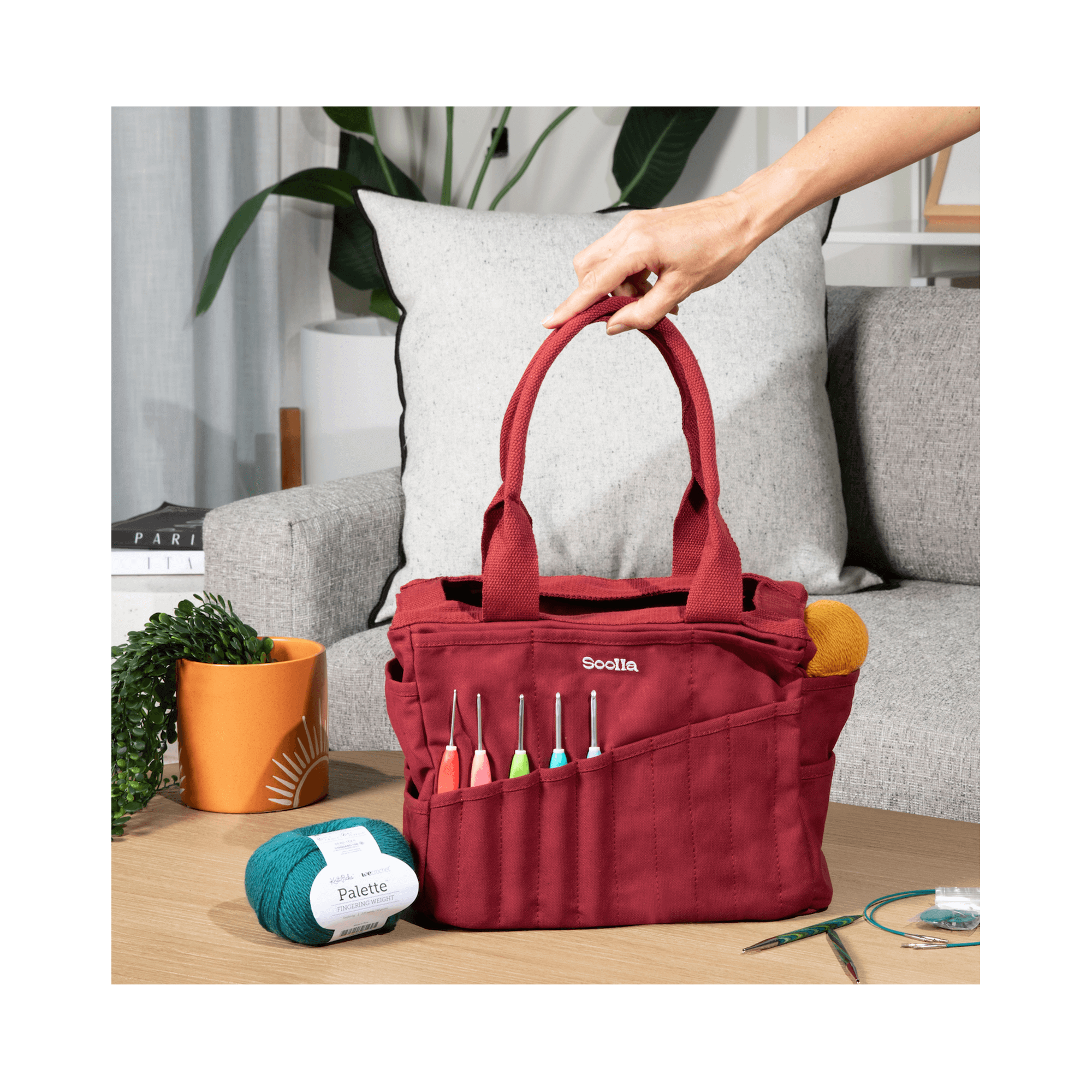 Soolla Studio Artist Bag, Becca Sands, Crochet Project Bag