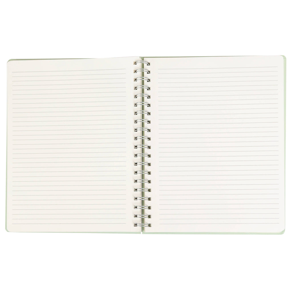 Frog Toile Spiral Notebook, 8x10 Stationary Journal