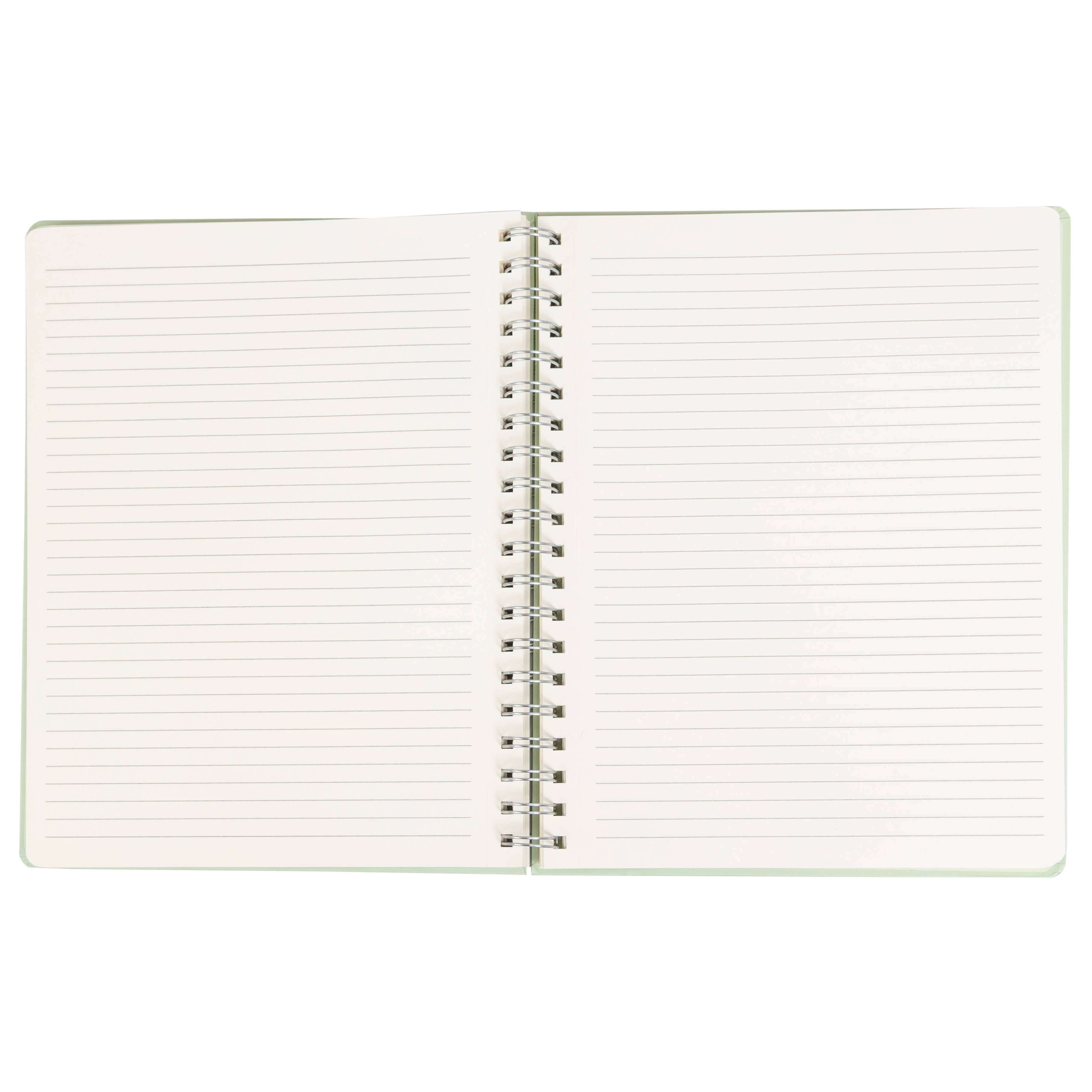 Frog Toile Spiral Notebook, 8x10 Stationary Journal