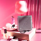 Rhinestone Cig Case - Silver