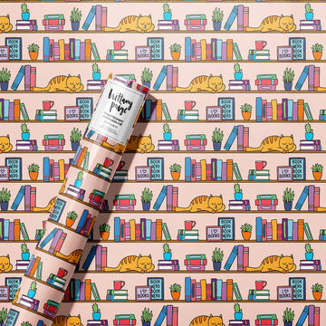 Book Store Reading Wrapping Paper Roll