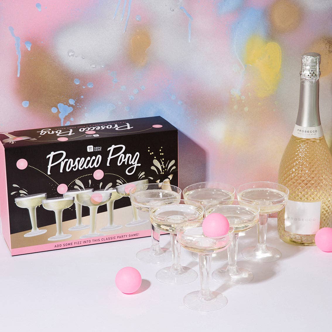 Prosecco Pong Party Drinking Game | Bachelorette Party Supplies |