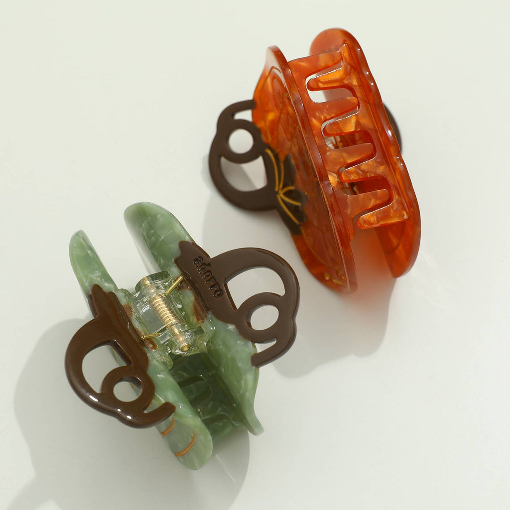 Harvest Pumpkin Claw Clip