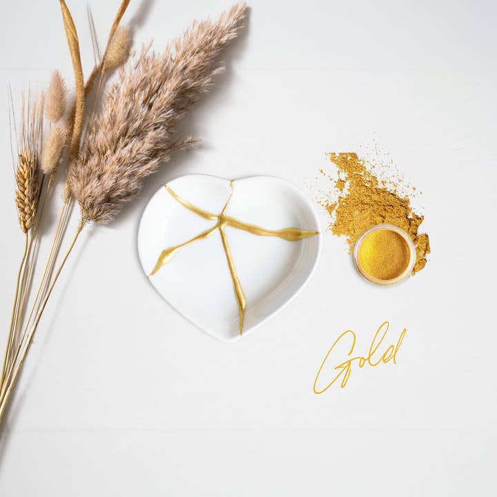 Kintsugi Kit with Ceramic Heart