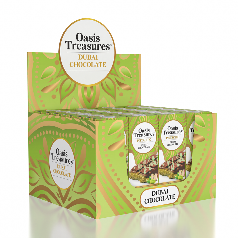 Dubai Chocolate Bar Pistachio by Oasis Treasures in NEW PDQ