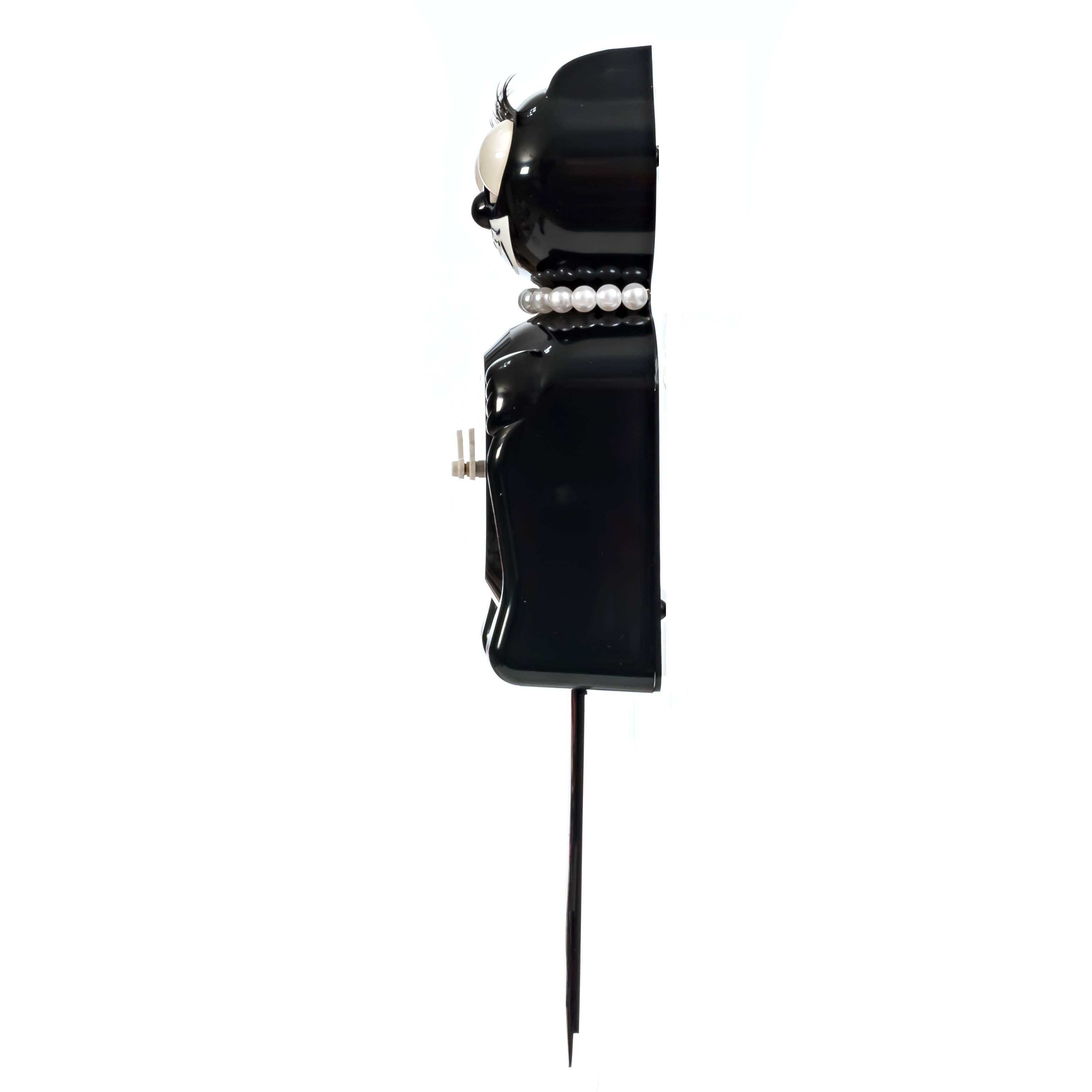 Black Miss Kitty-Cat Klock (Smaller Size)