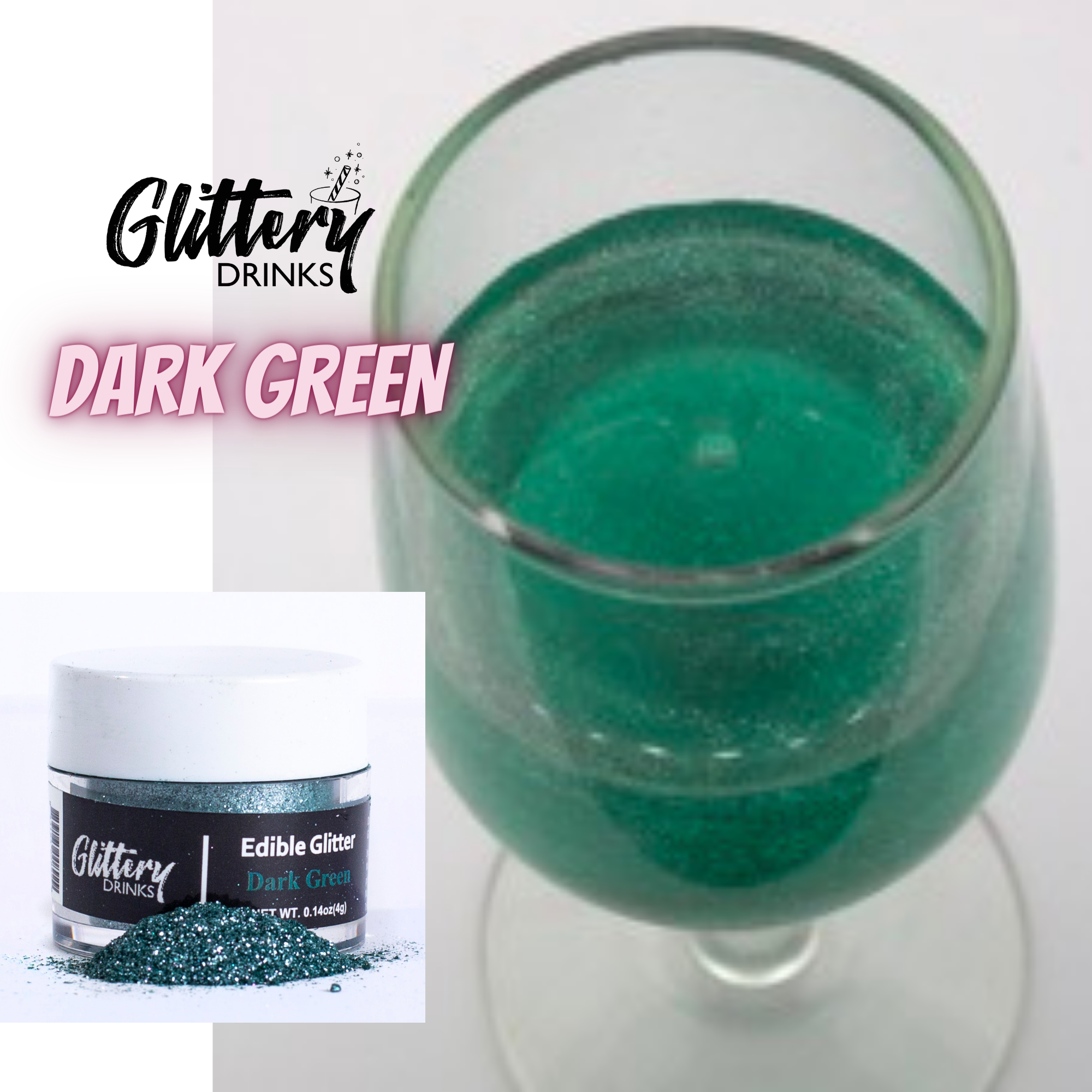 Edible Shimmer Powder for Drinks - Glitter - Various Colors