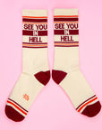 See You in Hell Gym Crew Socks