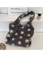 Cosbai - Plush Flower Shoulder Bag