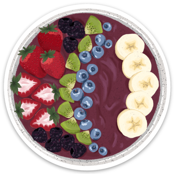 Acai Bowl Sticker