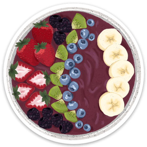 Acai Bowl Sticker