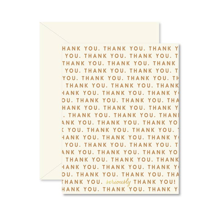 Repeating Thank You Greeting Card