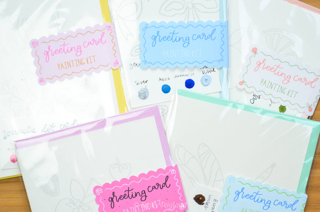 Greeting Card Painting Kit - Strawberries