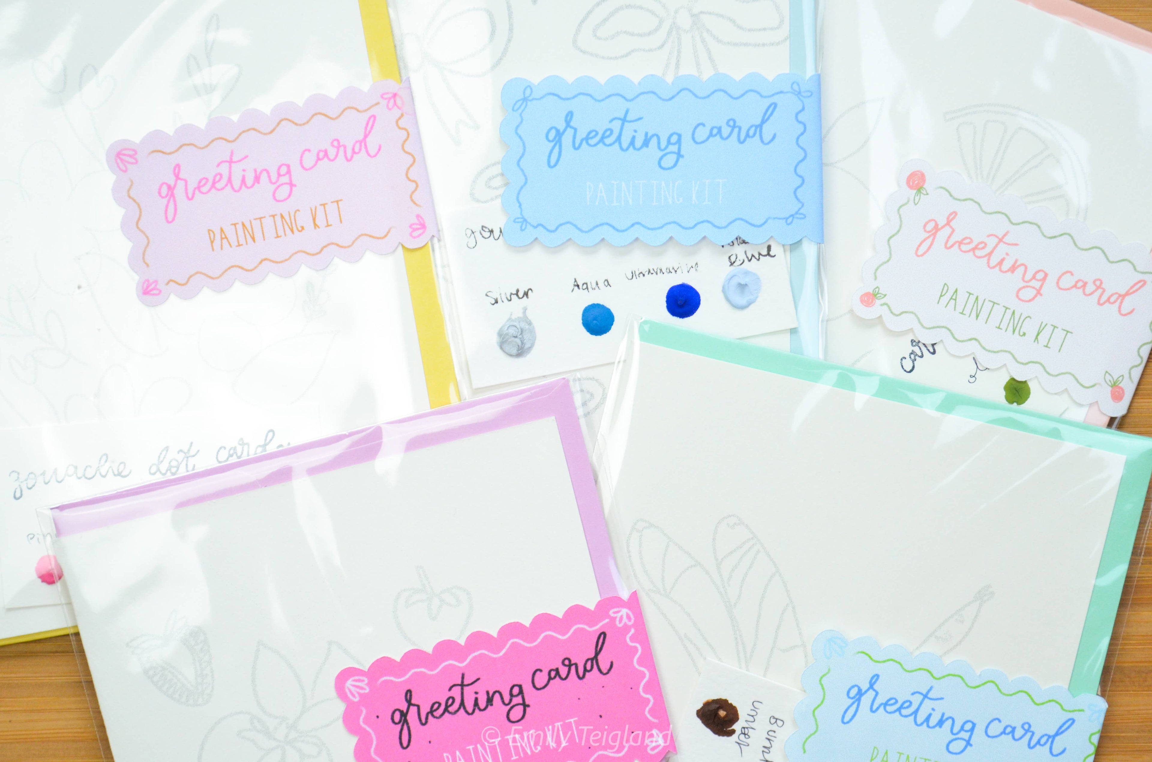 Greeting Card Painting Kit - Strawberries