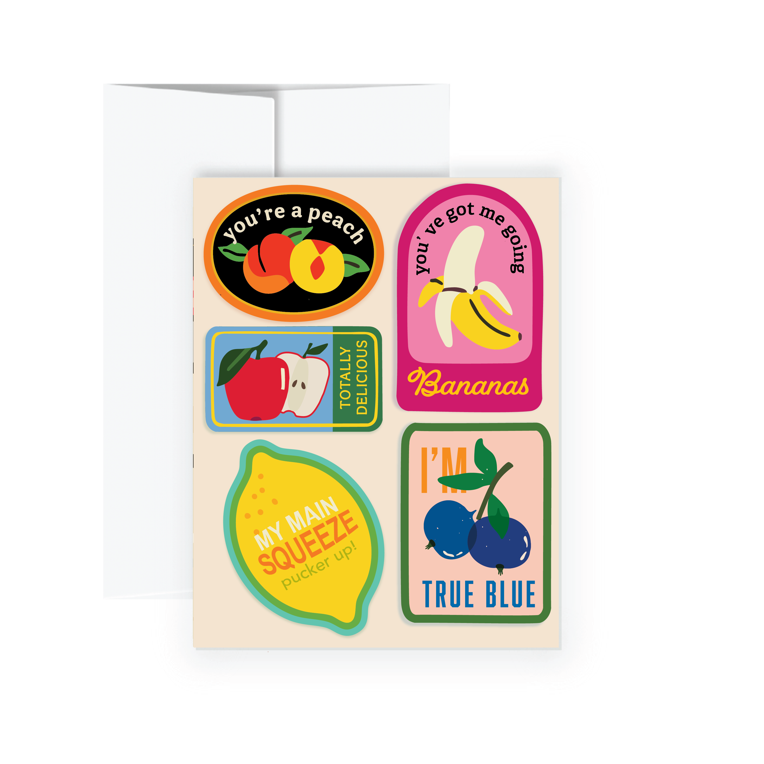 Greeting Card - Fruit Stickers (Love & Affection)