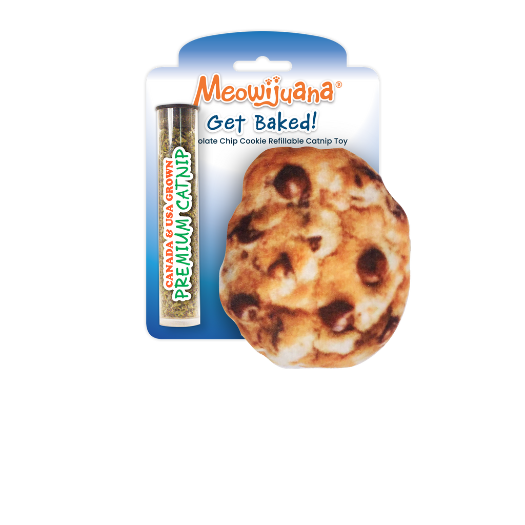 Get Baked Cookie Refillable Catnip Cat Toy