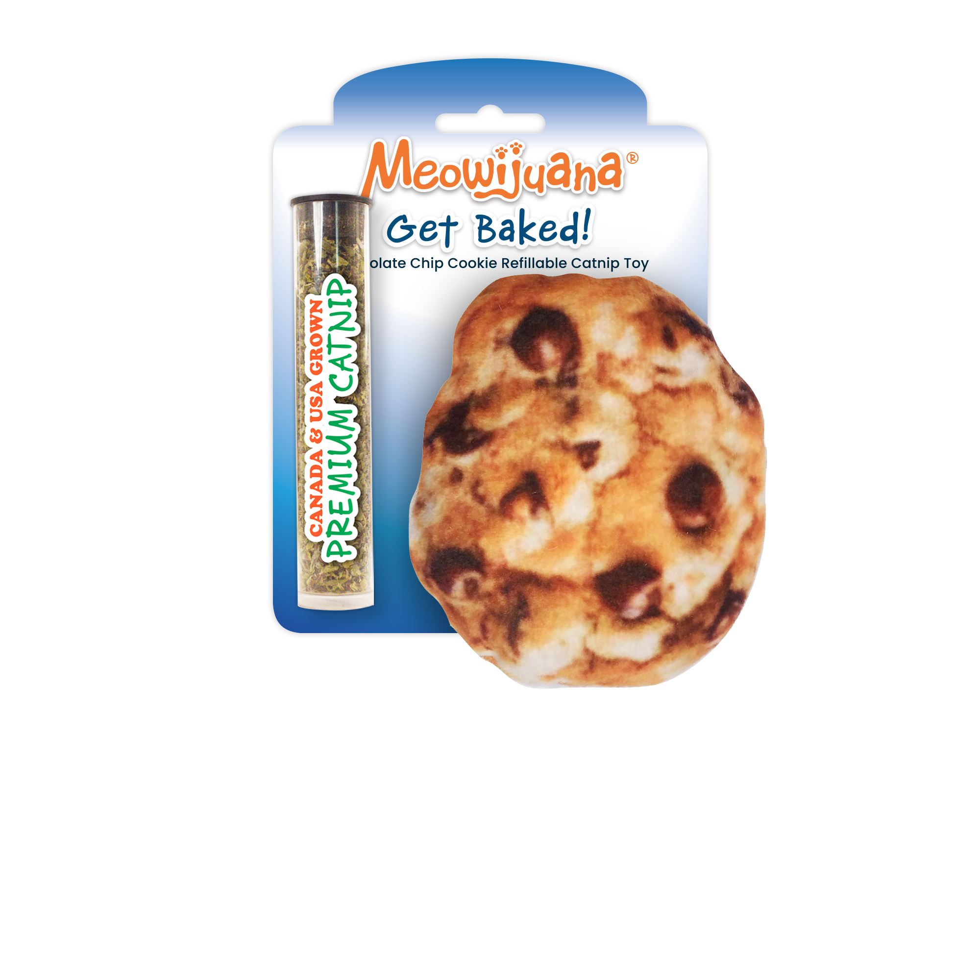 Get Baked Cookie Refillable Catnip Cat Toy