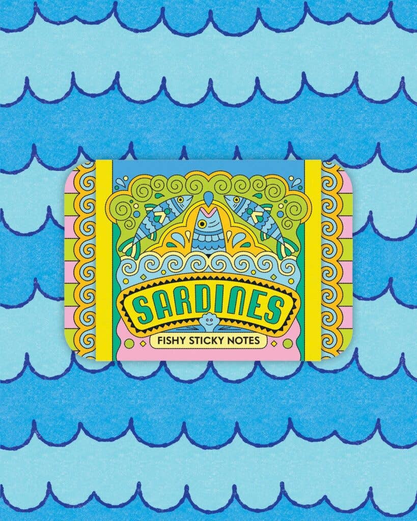 Sardines Fishy Sticky Notes