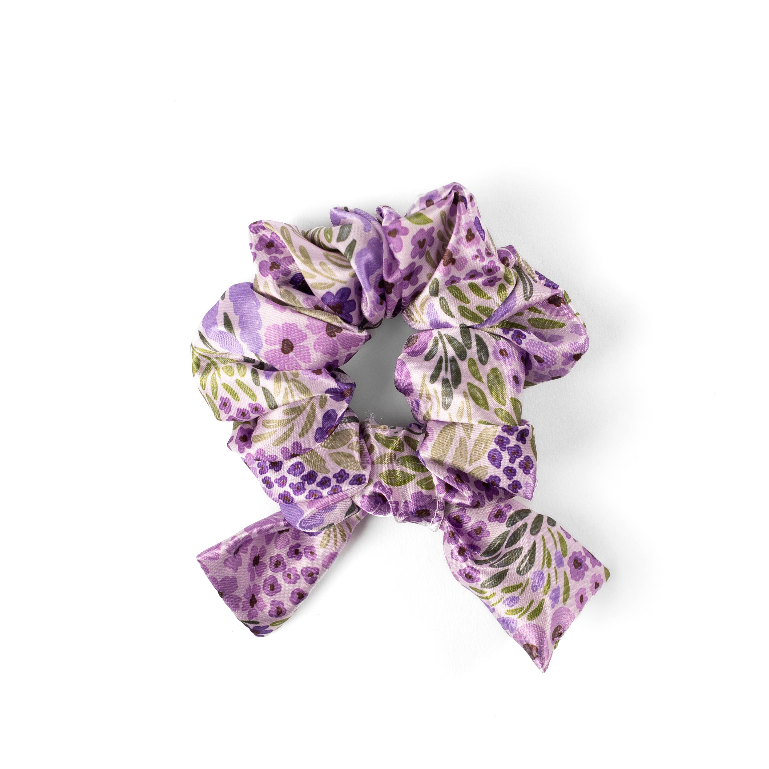 Lilac Floral Scrunchie PREORDER SHIPS MID AUGUST