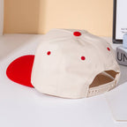 SMOKE SHOW Message Embroidered Five Panel Canvas Snapback Baseball Cap