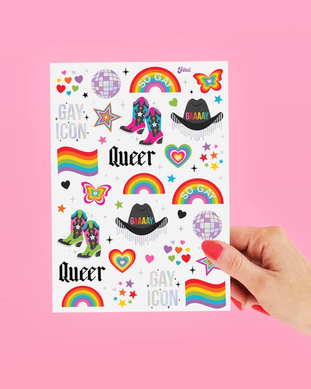 Pride Temporary Tattoos | rainbow, lgbtq, bachelorette