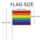 Large Daniel Quasar Flags on a Stick