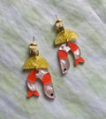 Shrimp Cocktail Acrylic Lightweight Earrings 