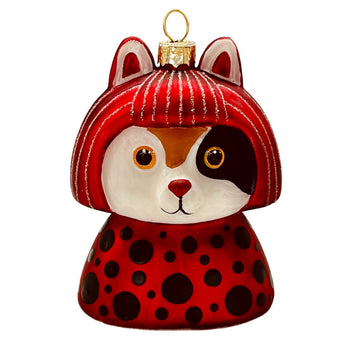 Yayoi Kusameow Kusama Calico Cat Ornament