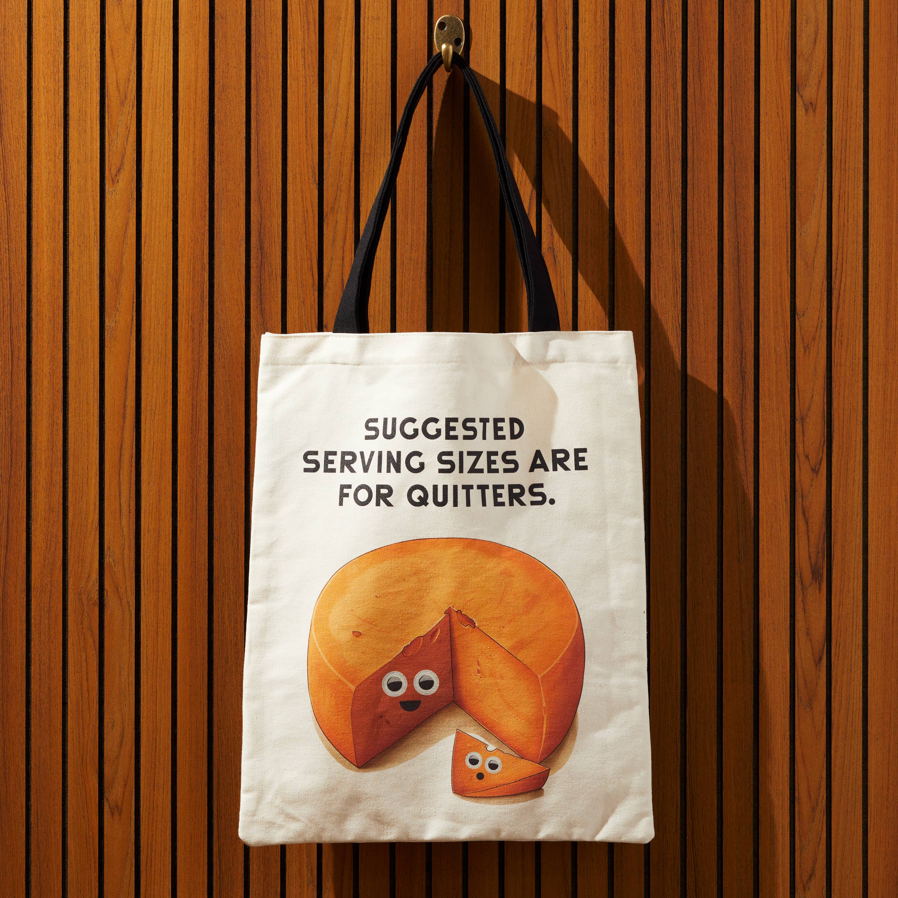Brass Monkey Googly Food Canvas Tote