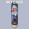 Beyonce Silver Outfit Altar Candle