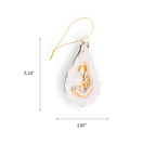 Oyster with Pearl Handcrafted Glass Christmas Ornament