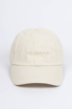 CAT PERSON Tonal Embroidery Baseball Cap