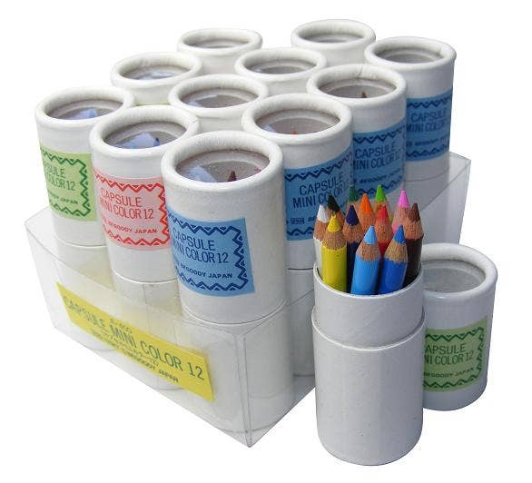 Mini Pencils in Mini Paper Tube