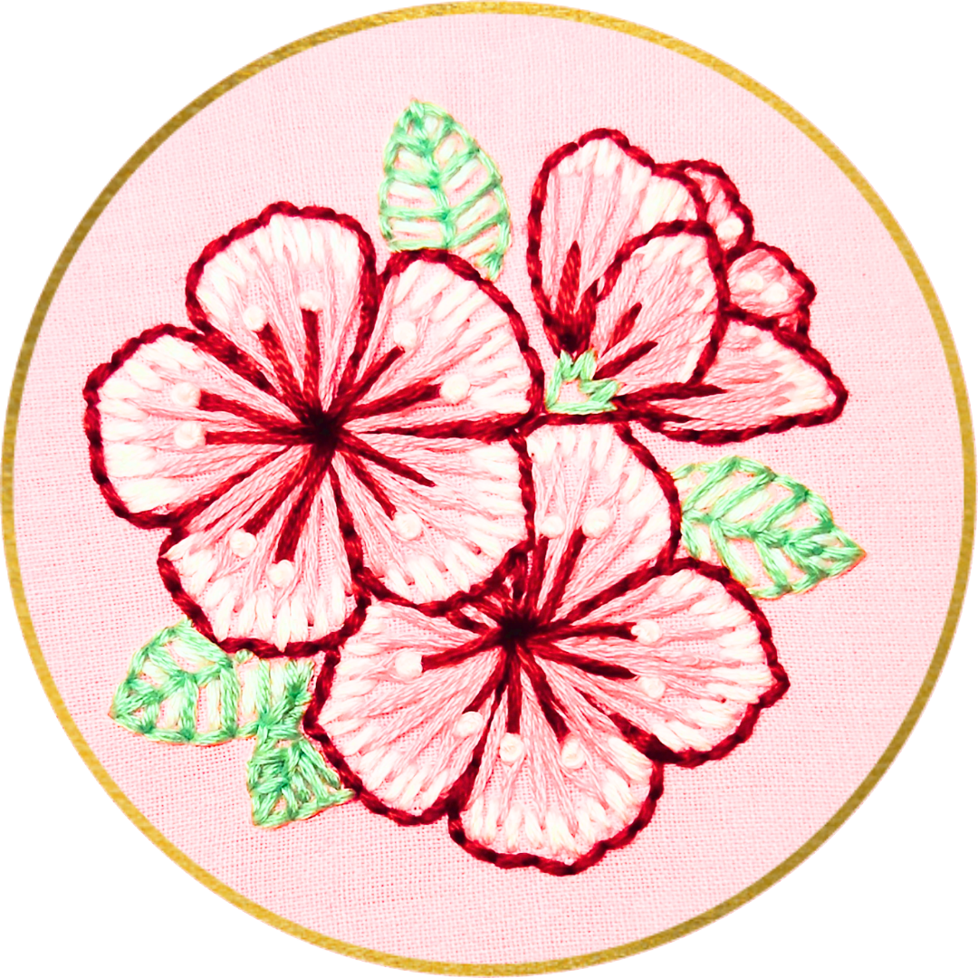 Intro to Embroidery: Cherry Blossom Edition (4/3)
