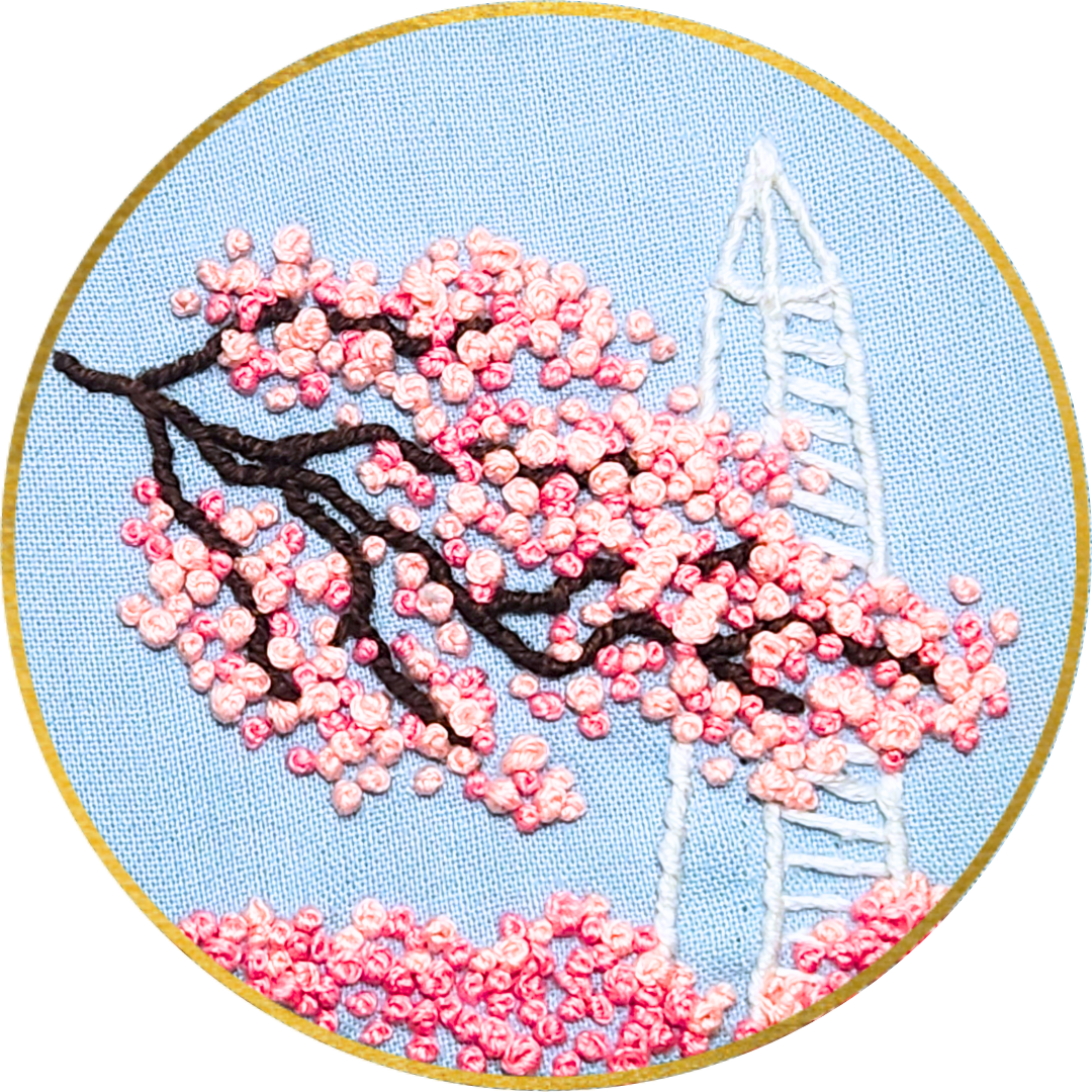 Intro to Embroidery: Spring in DC (4/10)