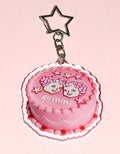 Gemini Glitter Horoscope Cake Keychain