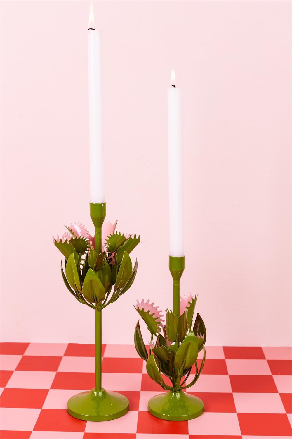 Venus Flytrap Taper Candle Holder