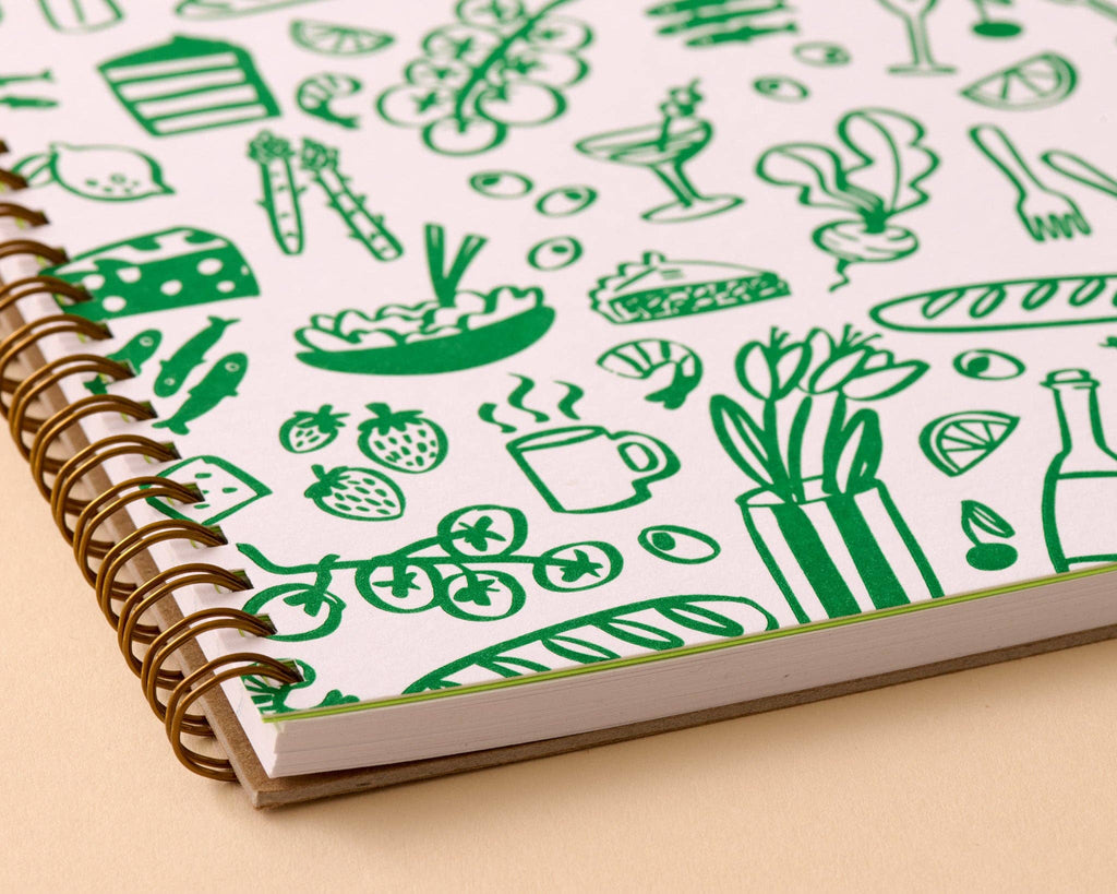 Icons Letterpress A5 Spiral Notebook