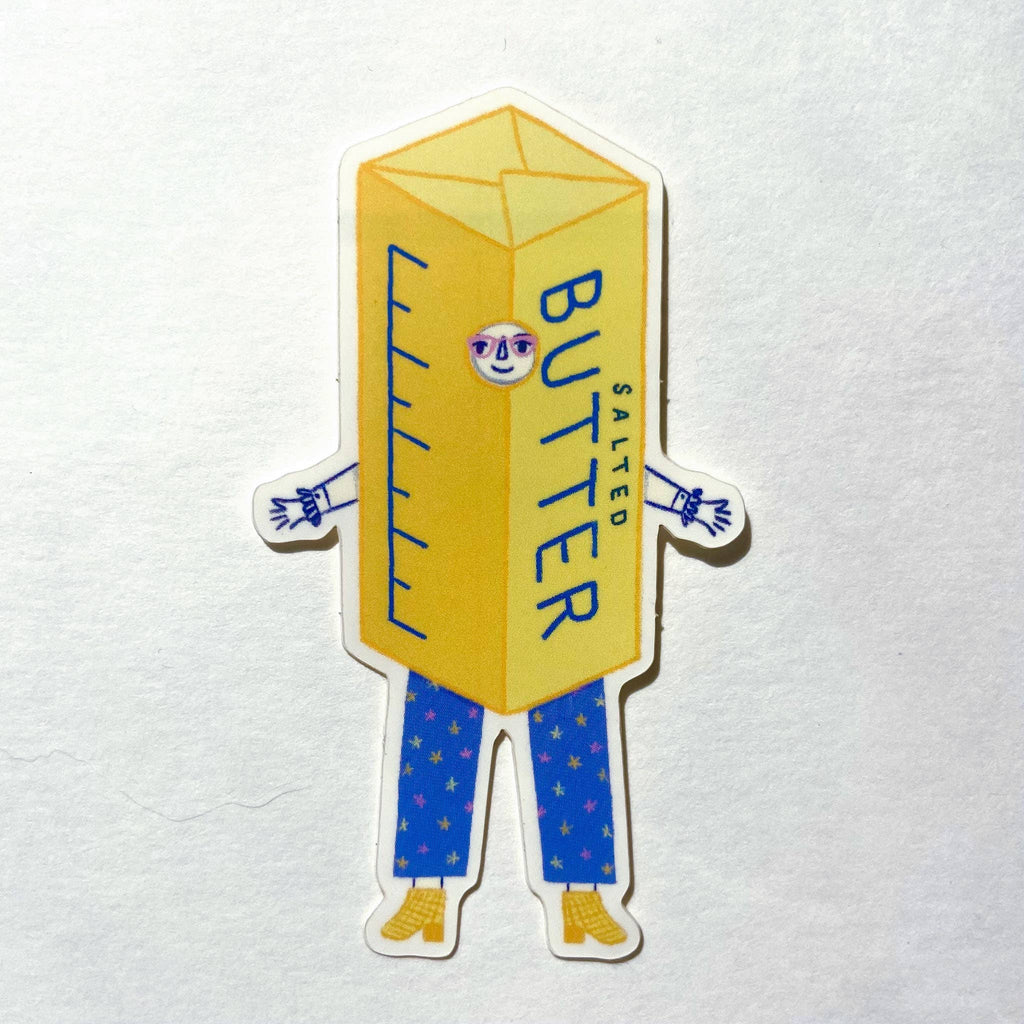 Butter Barb Sticker, 2x3 in.