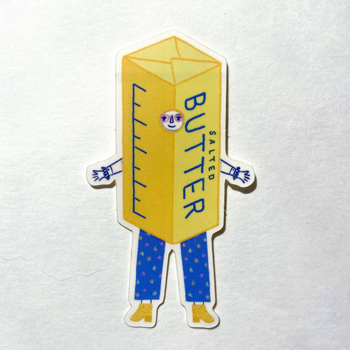 Butter Barb Sticker, 2x3 in.
