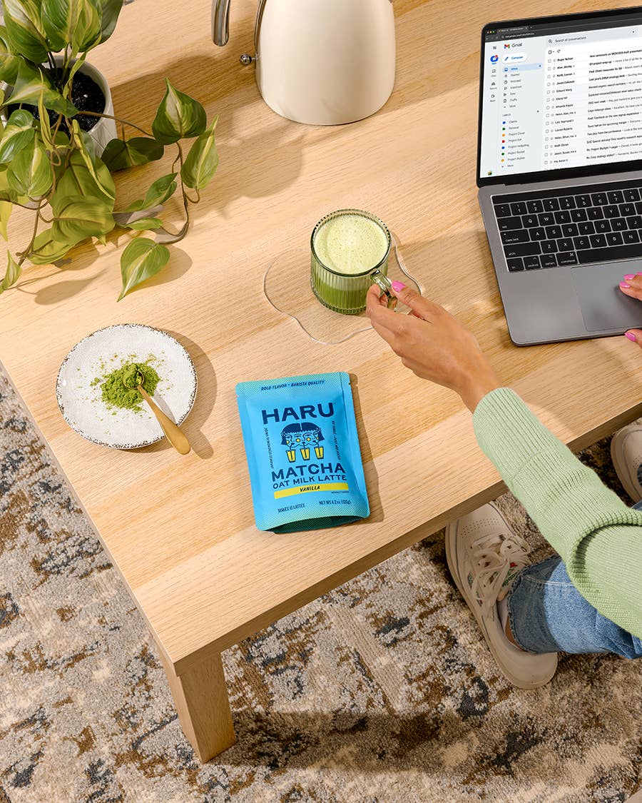 Haru Vanilla Matcha Oat Milk Latte Mix