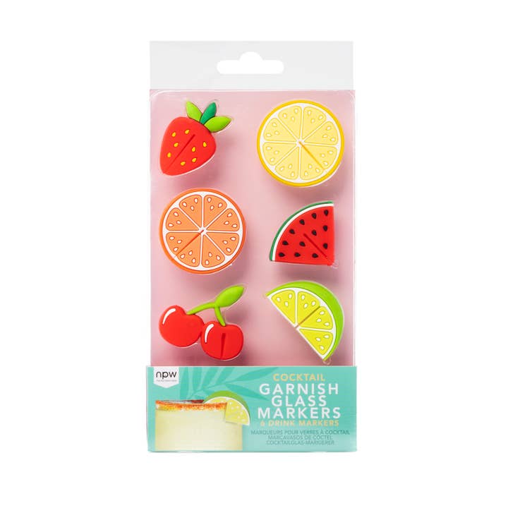 Fruit Garnish Drink Markers- 6 Pack