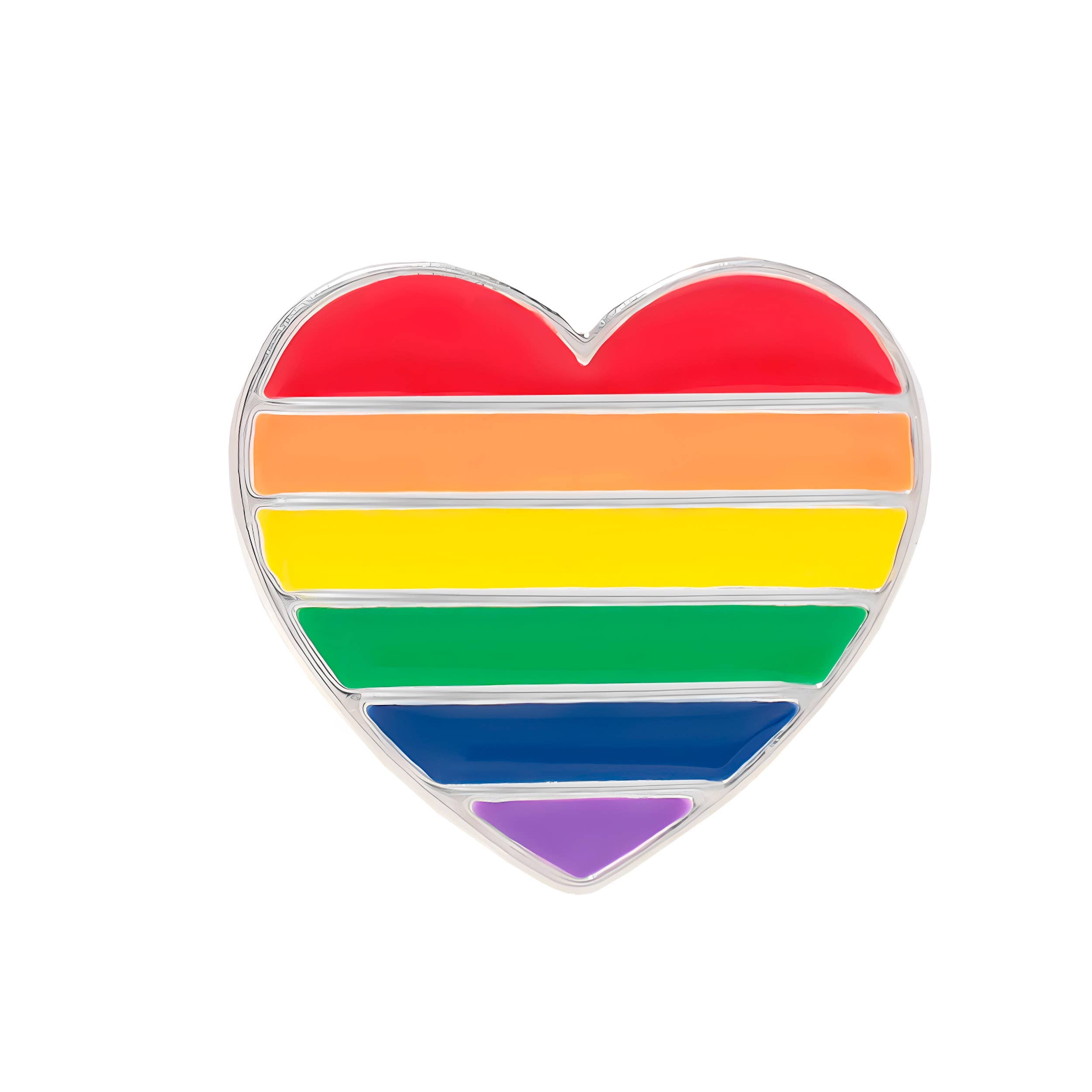 Rainbow Heart Shaped Pins