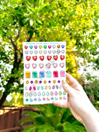 5x7 Bejeweled Rhinestones Stickers Sheet
