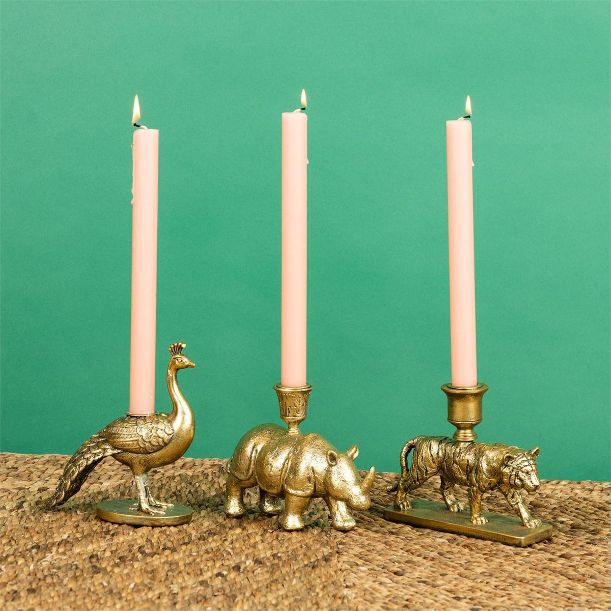 Sculpted Jungle Wildlife Taper Holder