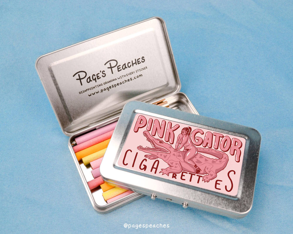 Pink Gator Cigarette Case