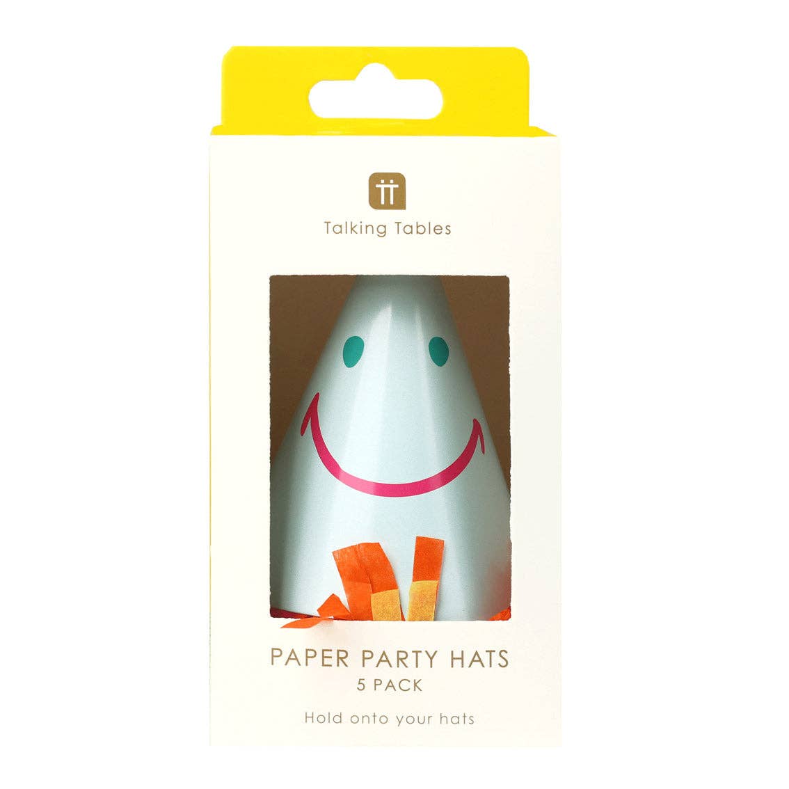 Happy Face Party Hats - 5 Pack | Pride Party Supplies |